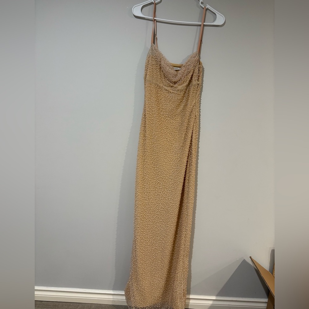 HOUSE OF CB-CALLA -Seapearl Embellished Maxi Dress - Picture 9 of 13